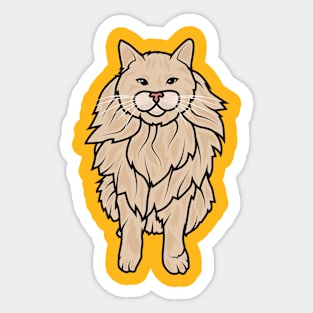 Handsome Cat Sticker